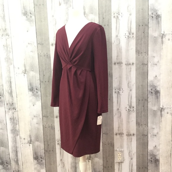 SAKS FIFTH AVENUE Long Sleeve Sheath Dress NWT 6 - Picture 2 of 7